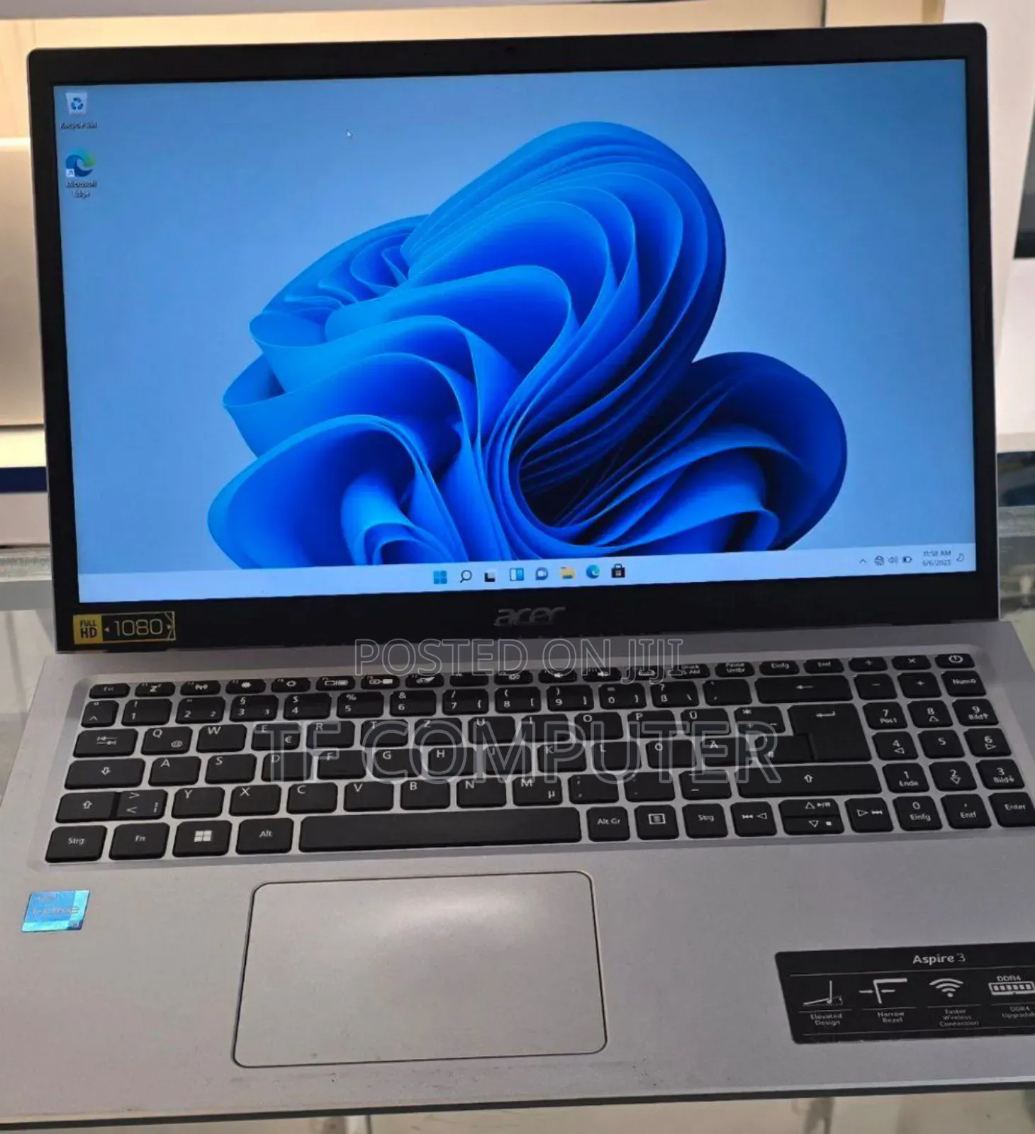 New Laptop Acer Aspire 3 8GB Intel Core I3 SSD 512GB