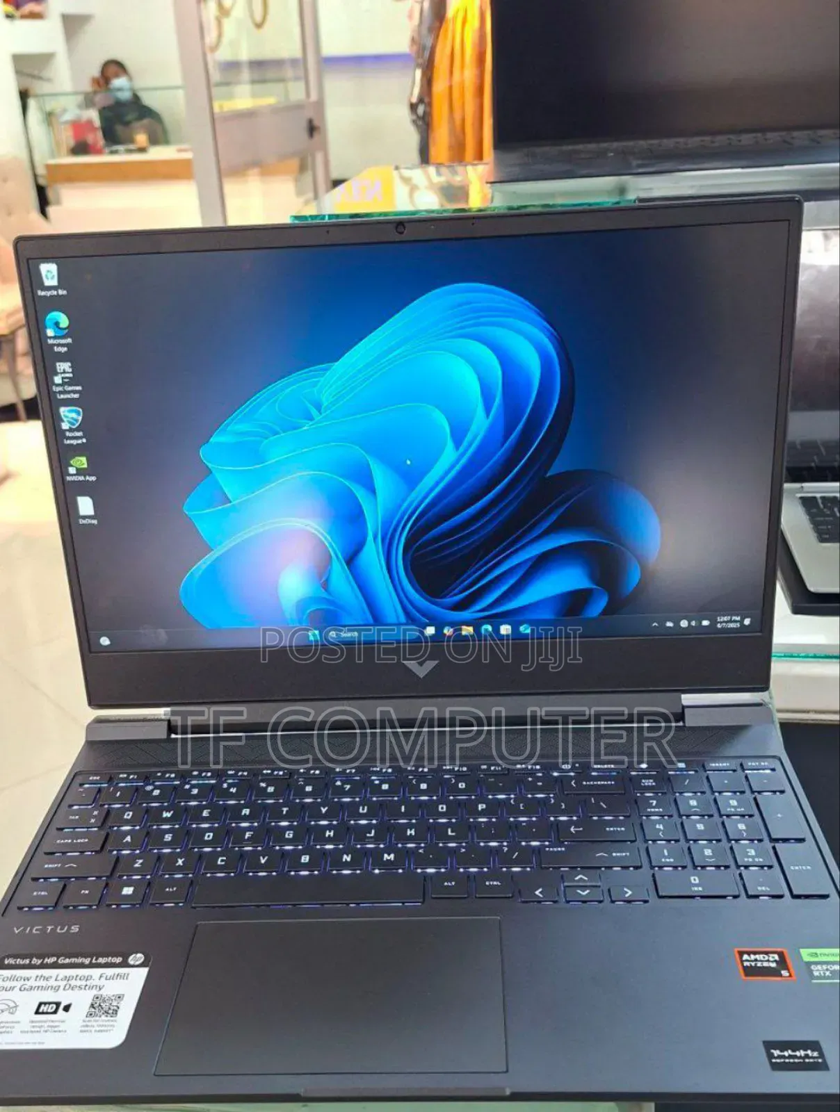 New Laptop HP Victus 15 8GB AMD Ryzen 5 SSD 512GB