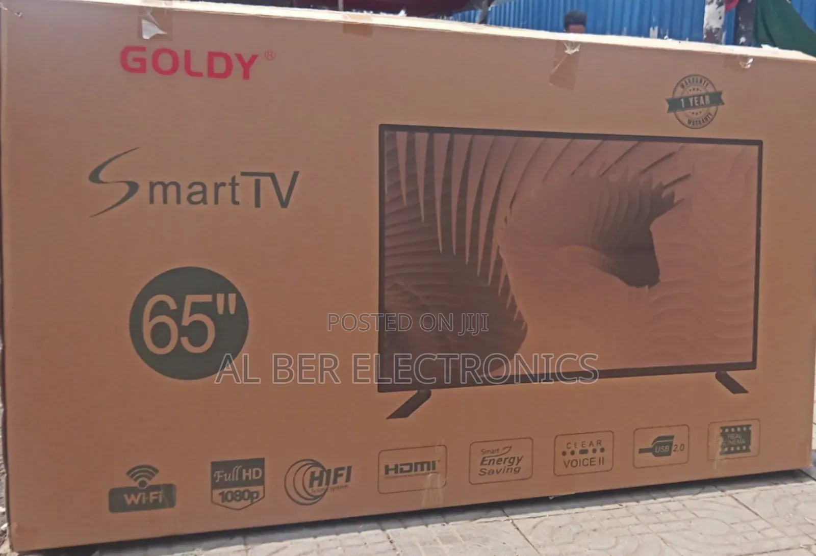 Goldy 65 Inche Smart Android Resoletion Doble Glass