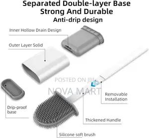 Toilet Cleaning Silicon Brush