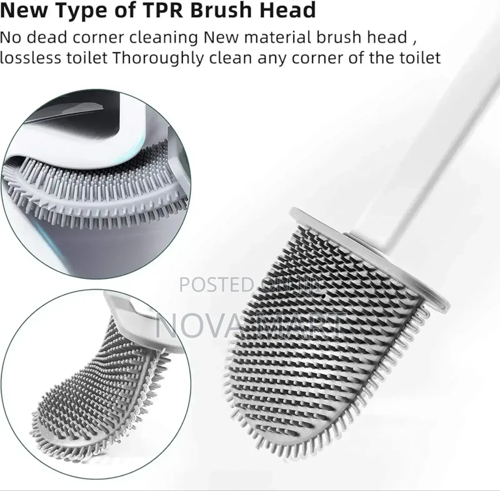 Toilet Cleaning Silicon Brush