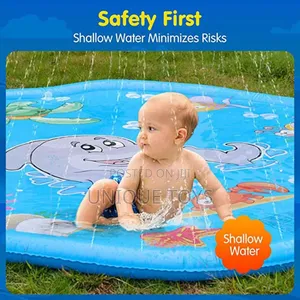 Children's Fountain Sprinkler Splash Play Mat, 143cm