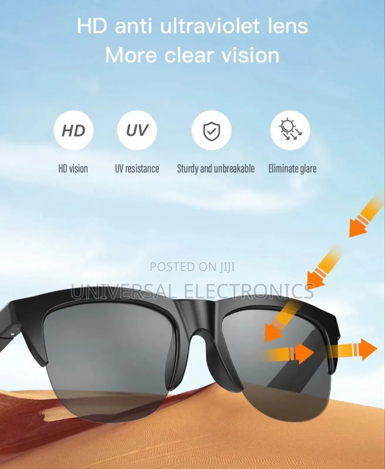 Bluetooth Audio Glasses(Talk,Walk Listen Hands-Free!)