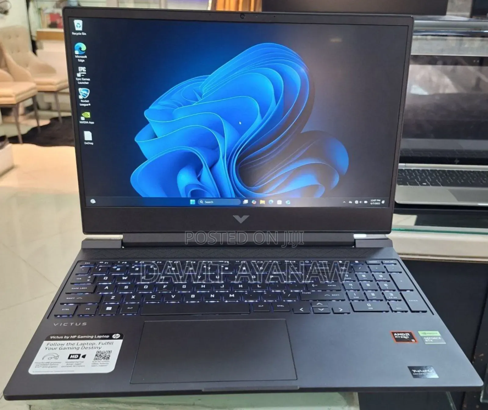 New Laptop HP Victus 15 16GB AMD Ryzen 5 SSD 512GB