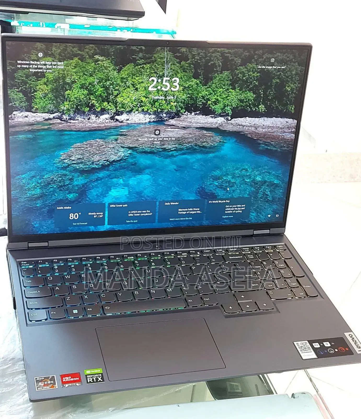 New Laptop Lenovo Legion 5 16GB AMD Ryzen 7 SSD 512GB