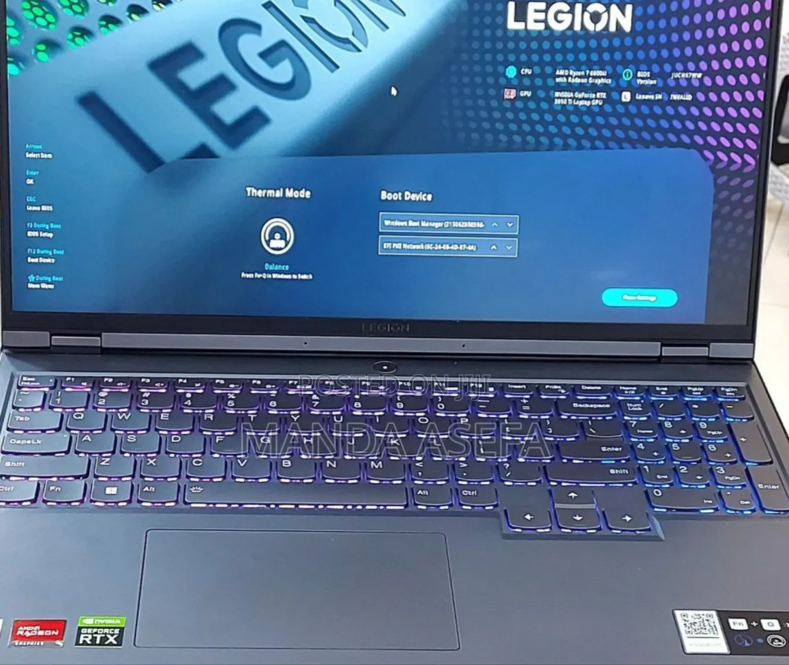 New Laptop Lenovo Legion 5 16GB AMD Ryzen 7 SSD 512GB