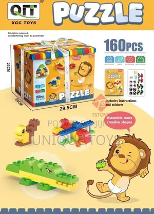 Photo - 160 PCS Large Size Vibrant Lego Building Block Puzzle Set