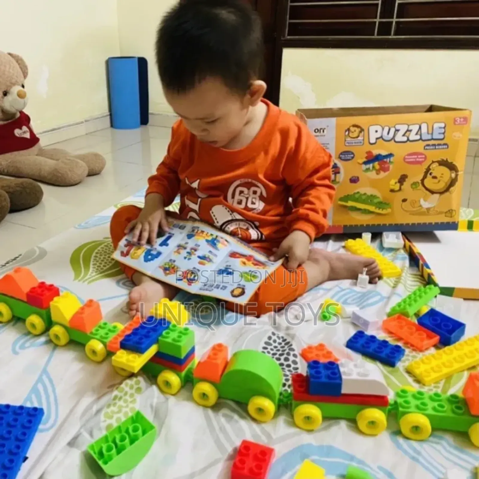 160 PCS Large Size Vibrant Lego Building Block Puzzle Set