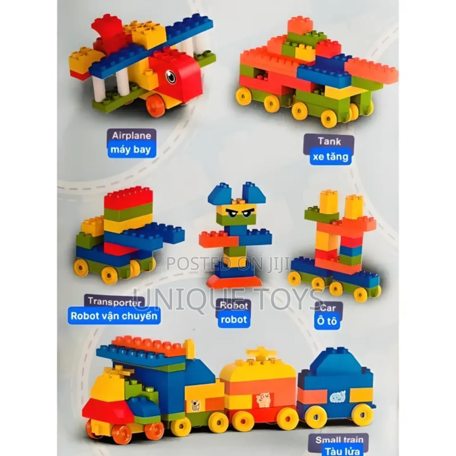 160 PCS Large Size Vibrant Lego Building Block Puzzle Set