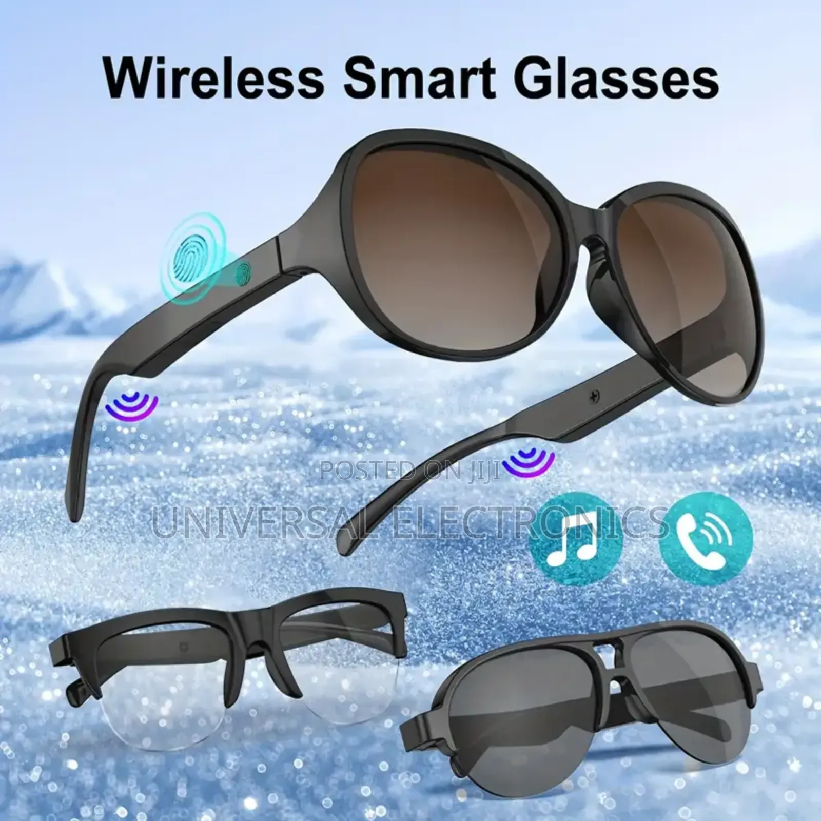 Smart Uv Sunglasses With Stereo Sound Mic – F08