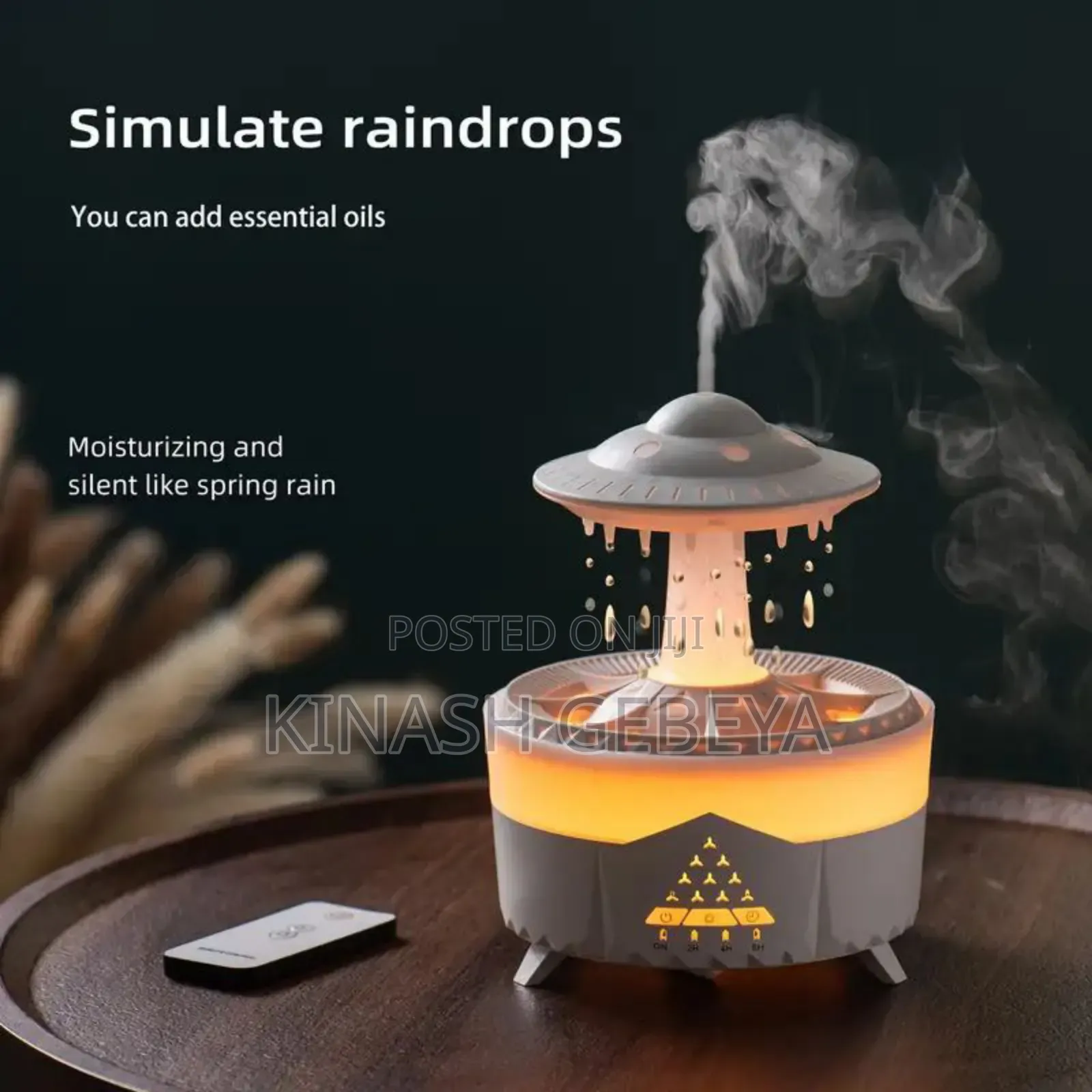 Raindrop Aroma Diffuser(ለቤትዎ ግሩም መአዛ)