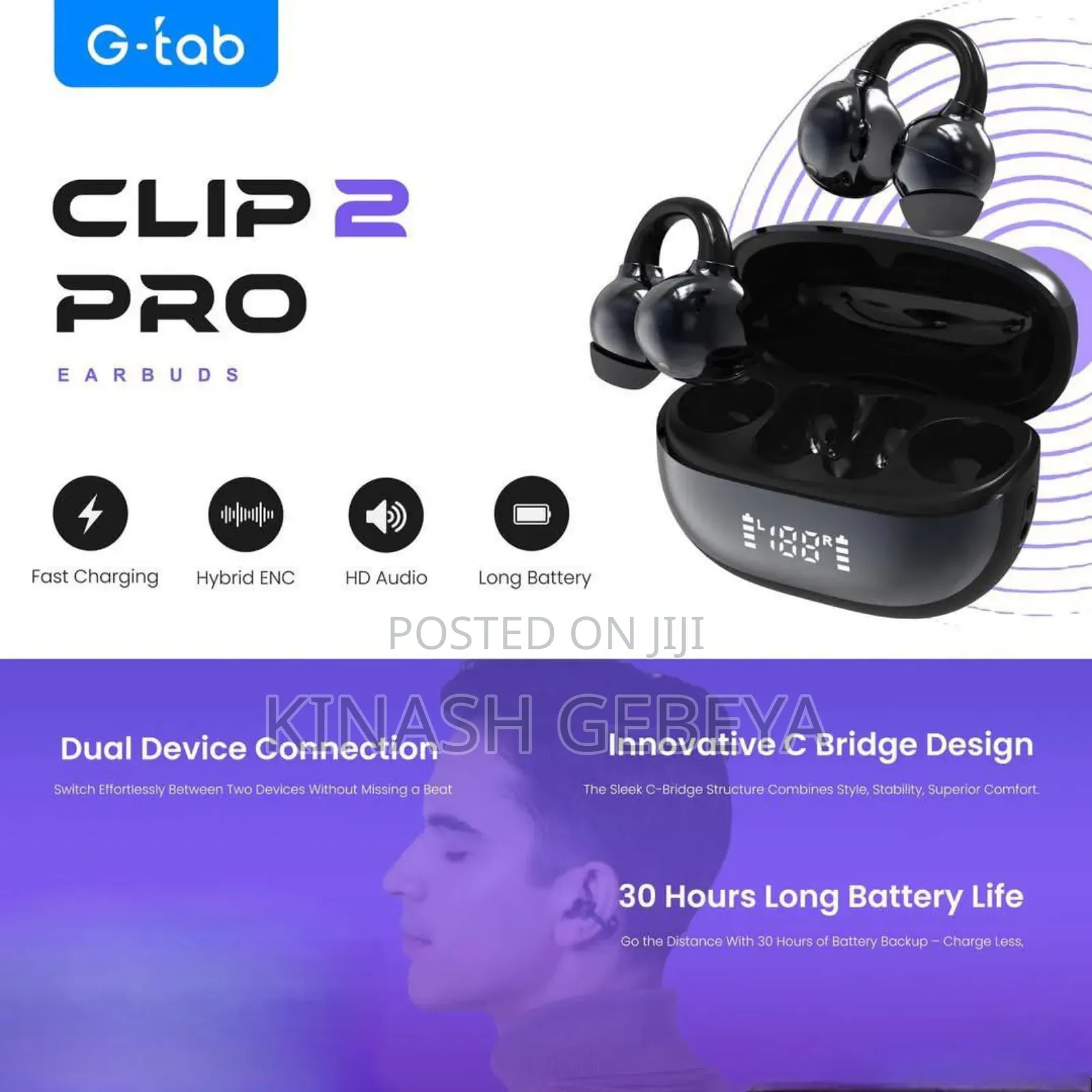 High Quality G-Tab Clip2 Pro Airpod