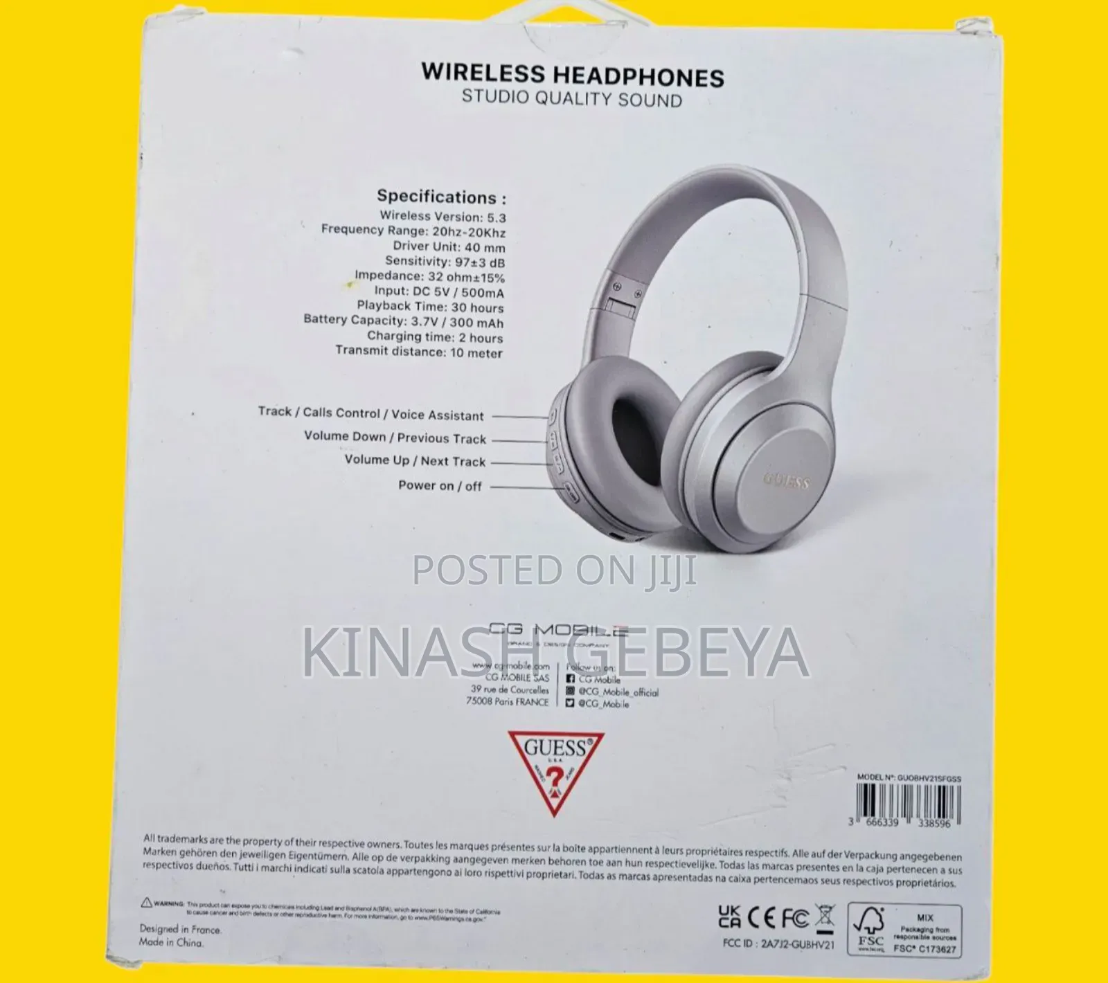 Guess Wireless High Quality Headphones