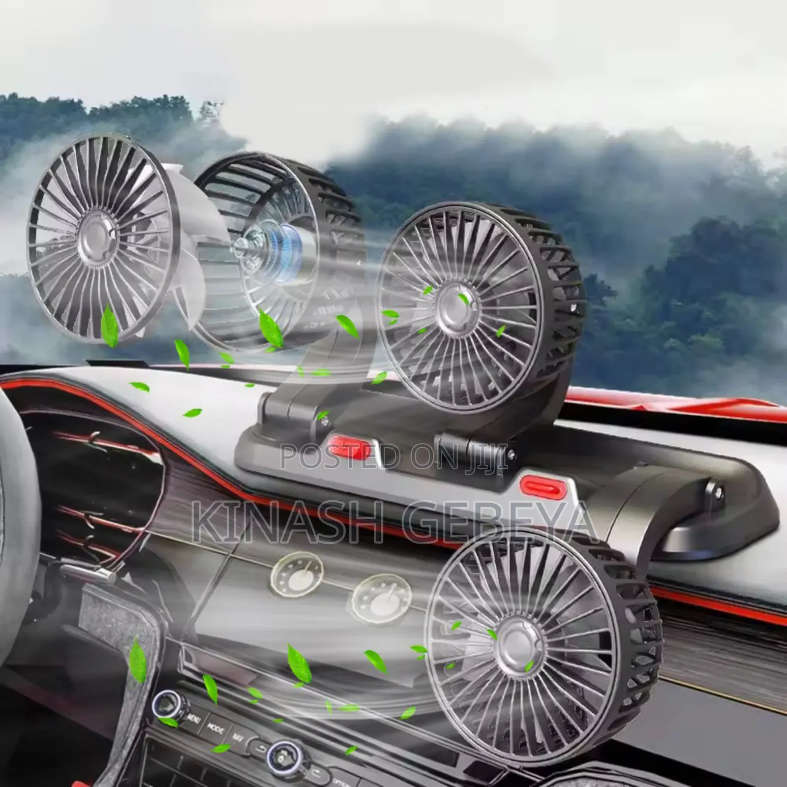 3 Head High Quality Car Cooling Fan