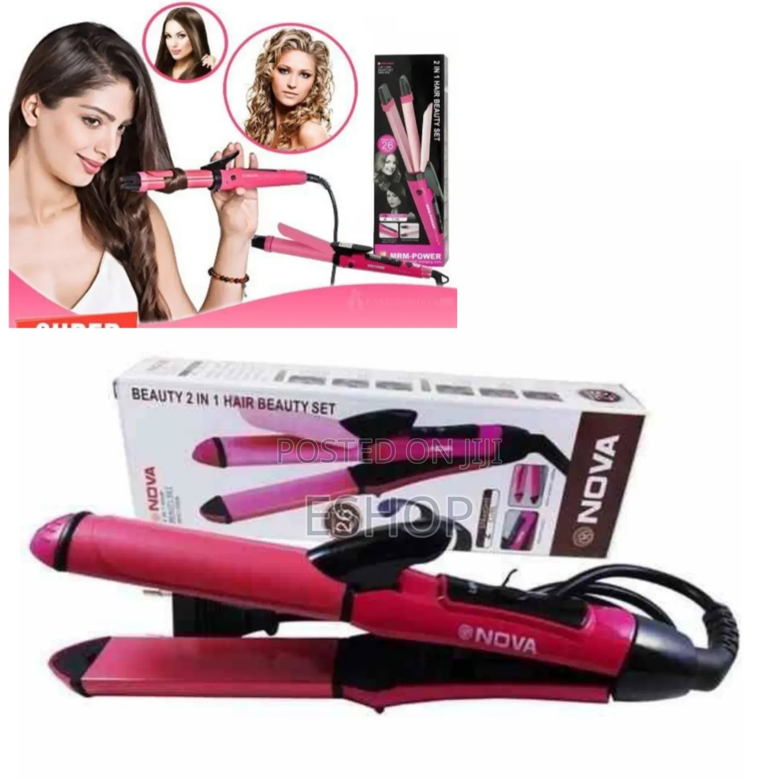 Nova 2in1 Hair Beauty Set Curl Straighten With Pro Precision