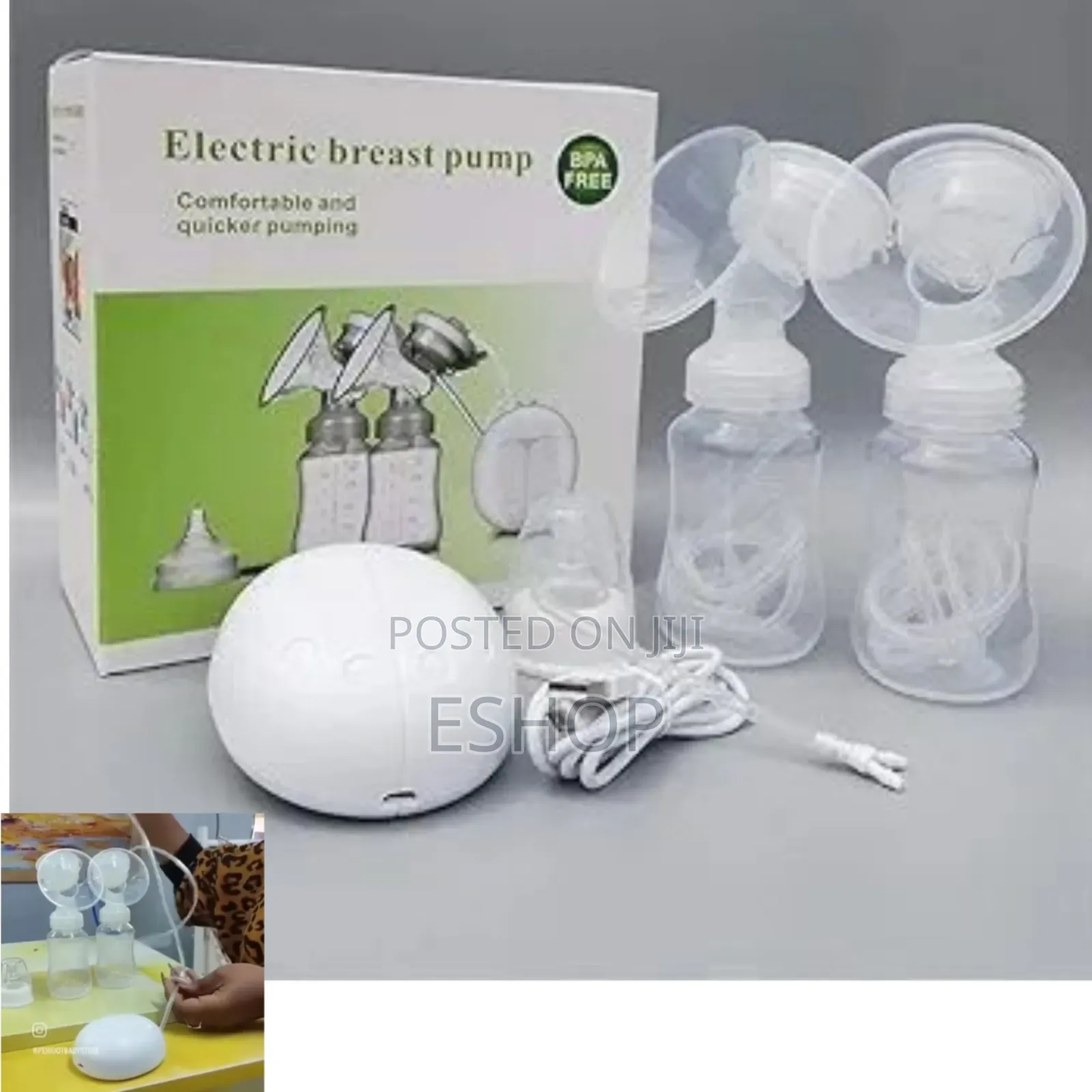 Automatic Double Electric Breast Pump–Bpa-Free, Dual Control
