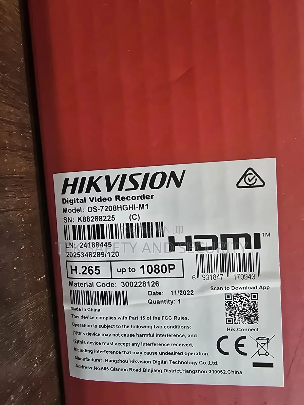 DVR 8ch Hikvision