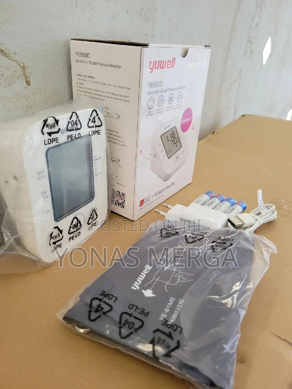 Bpm|Blood Pressure Monitor Digital Yuwellye660d Rechargeable