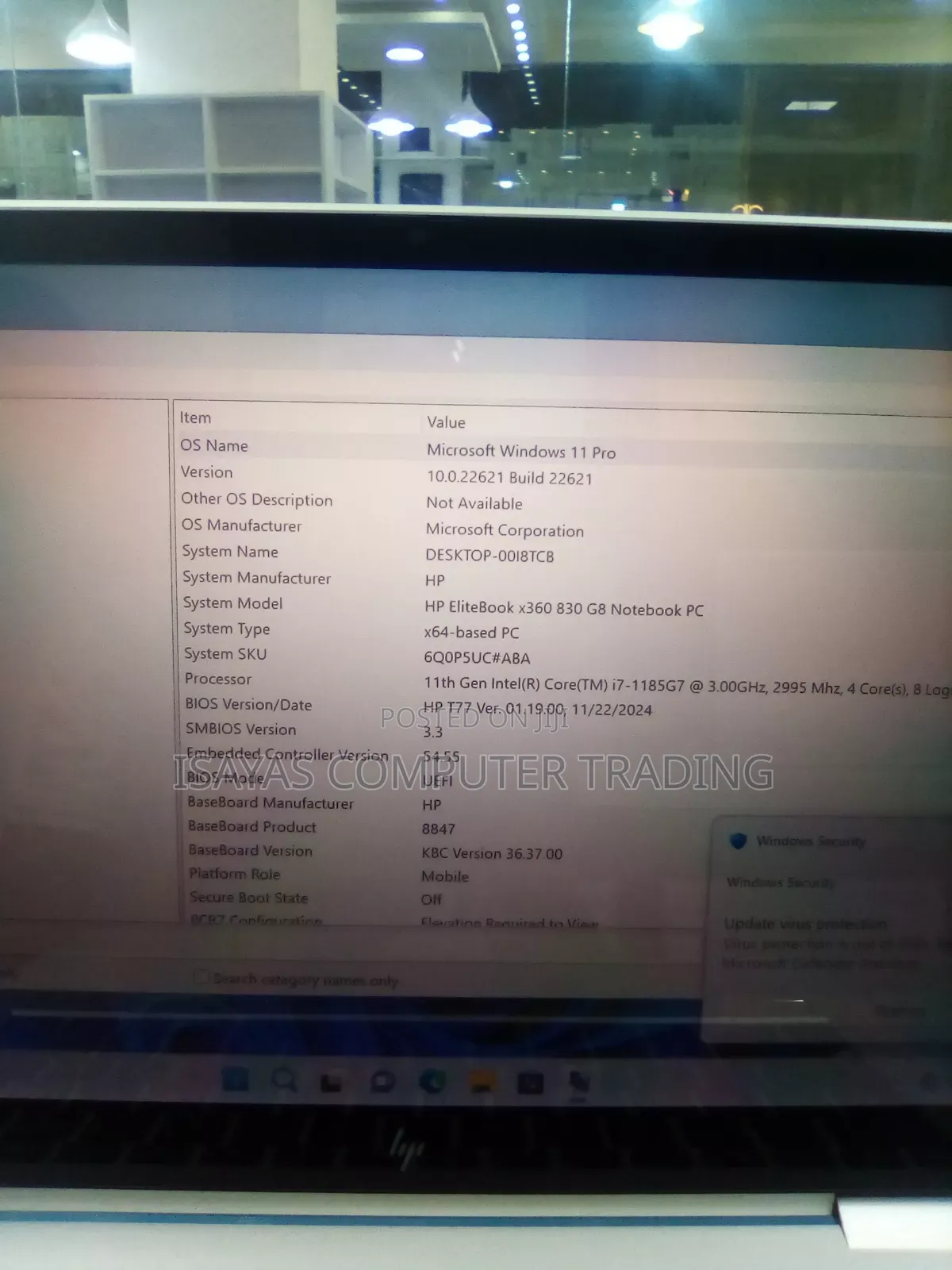 New Laptop HP EliteBook 830 G8 16GB Intel Core I7 SSD 512GB