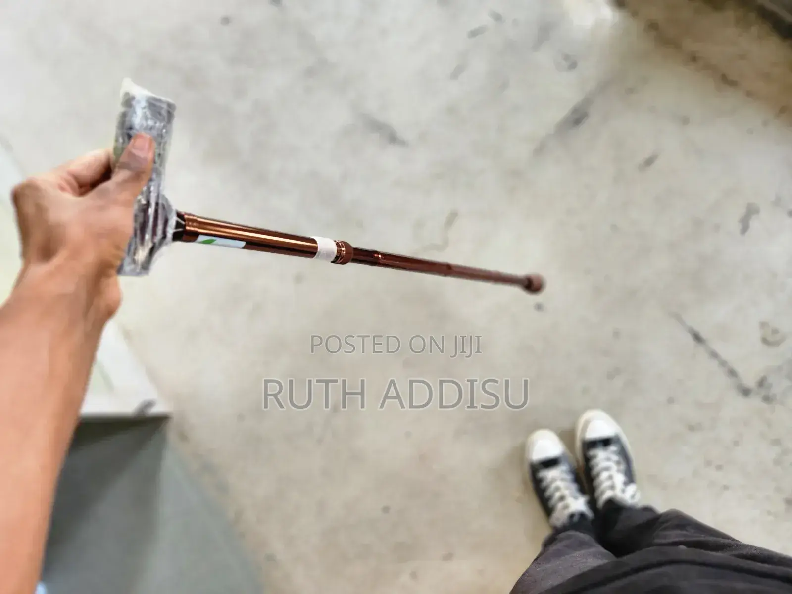 ከዘራ የሚታጠፍ ቁመቱ የሚስተካከል Stick/Cane