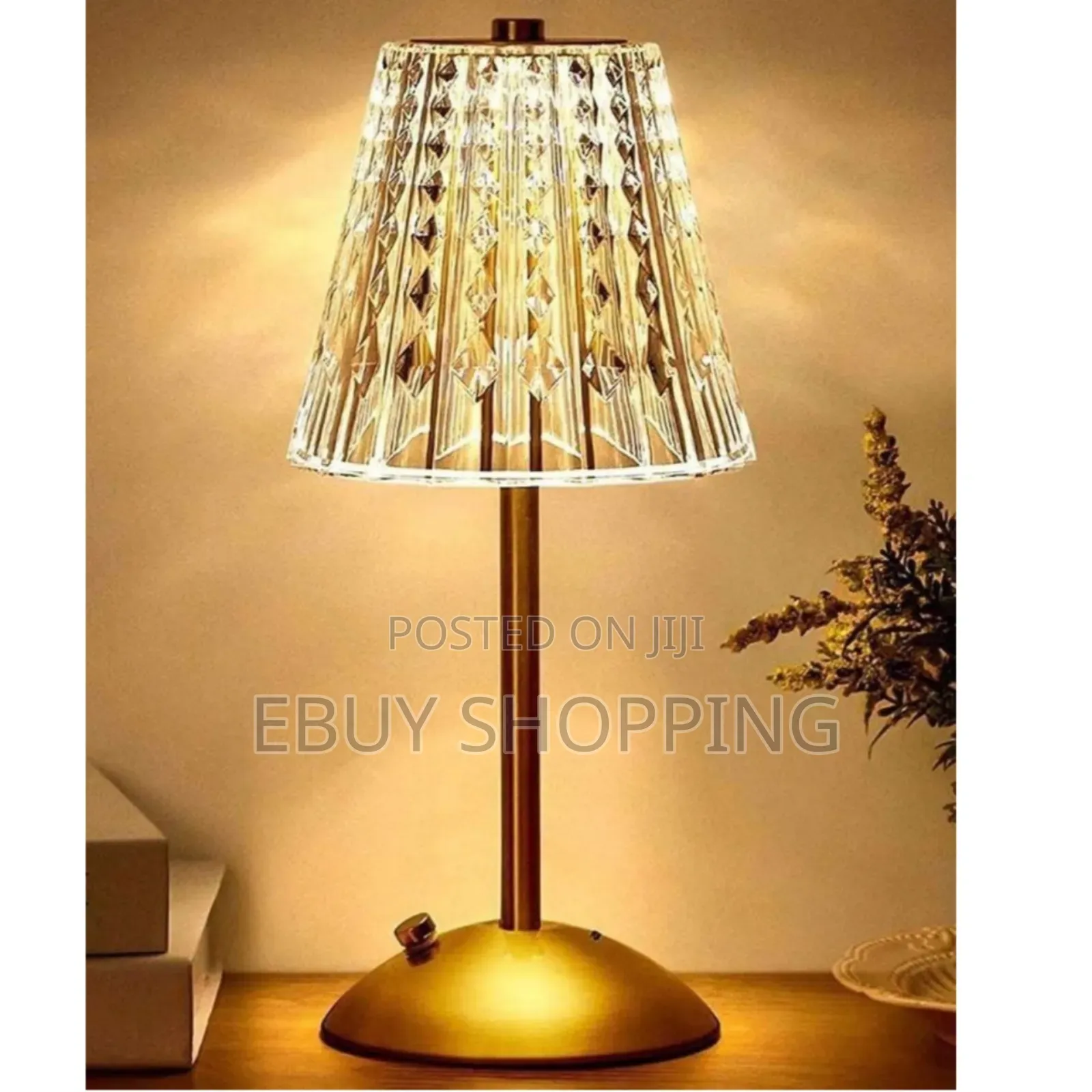 Multicolor Crystal Lamp – Touch Control Usb Rechargeable