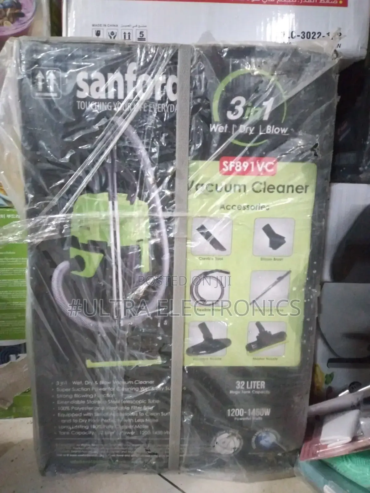 Sanford 3 in 1 Vacuum 32 Liter