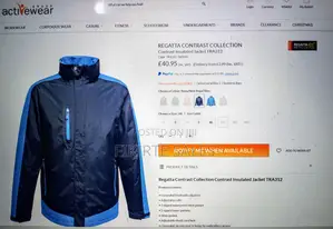 Men's Water Windproof (Isotex) Jacket - Navy Blue - XXL