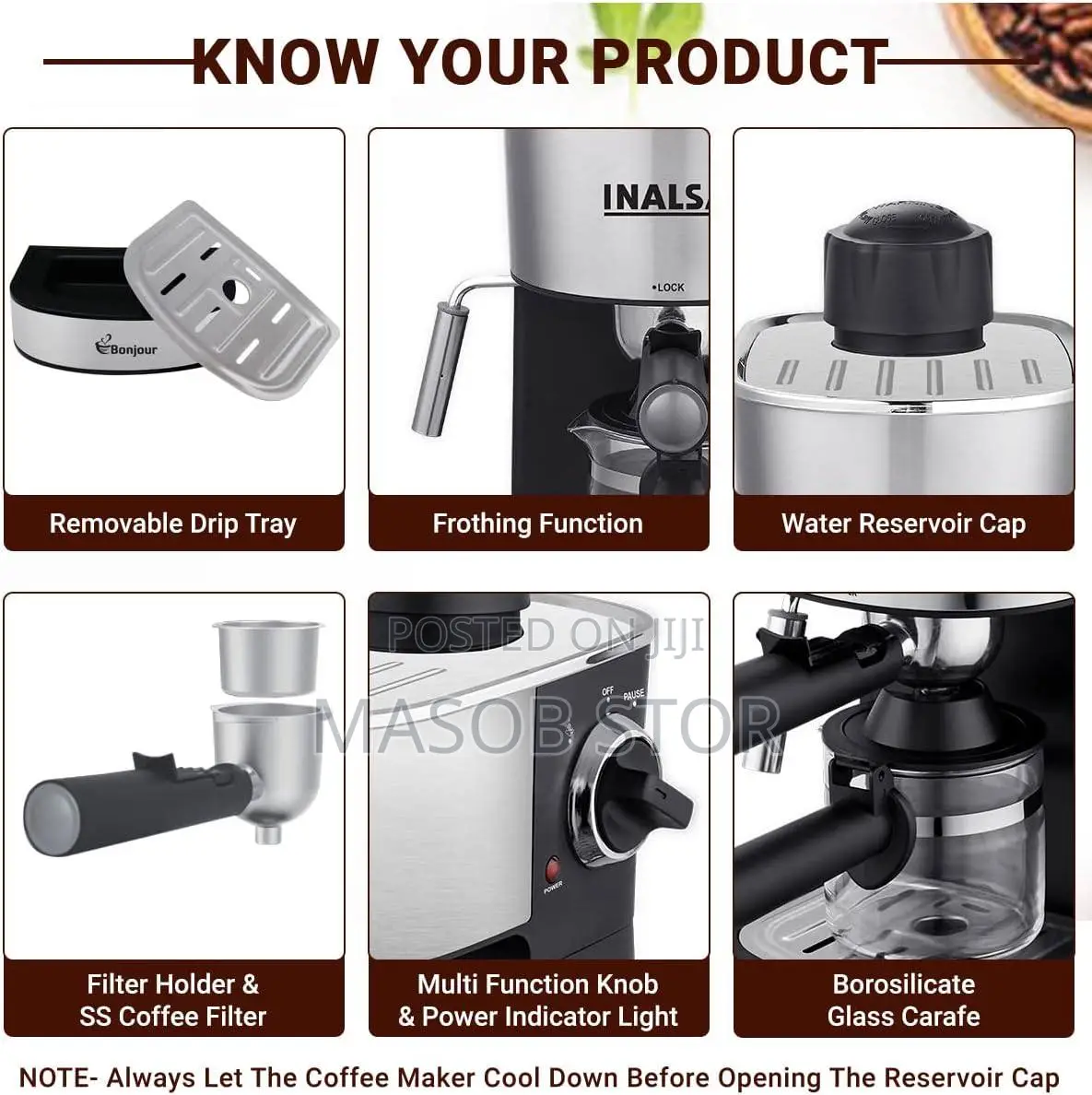 Sanford Espresso Coffee Maker/ ዘመናዊ ብና ማፊያ