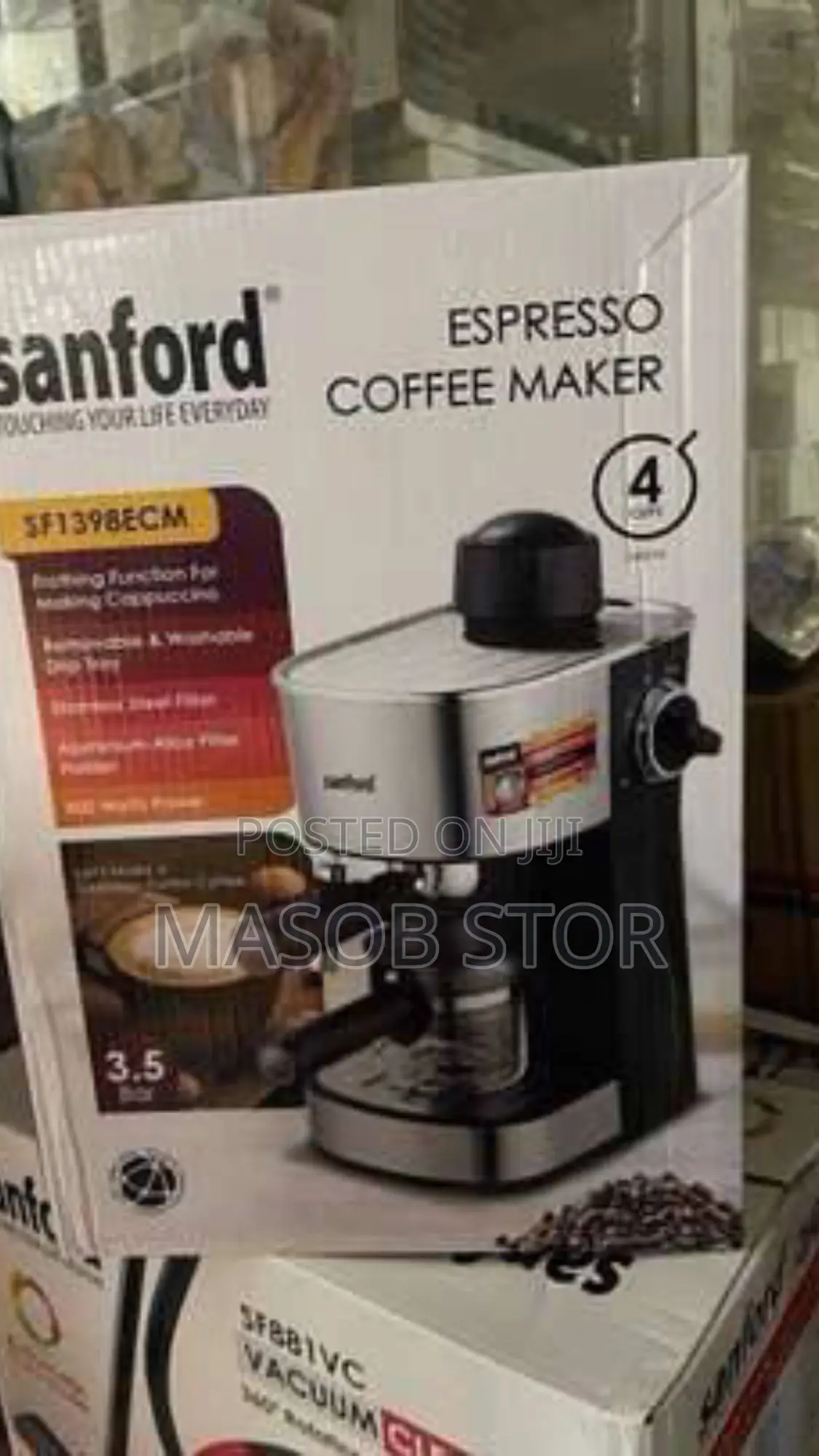 Sanford Espresso Coffee Maker/ ዘመናዊ ብና ማፊያ