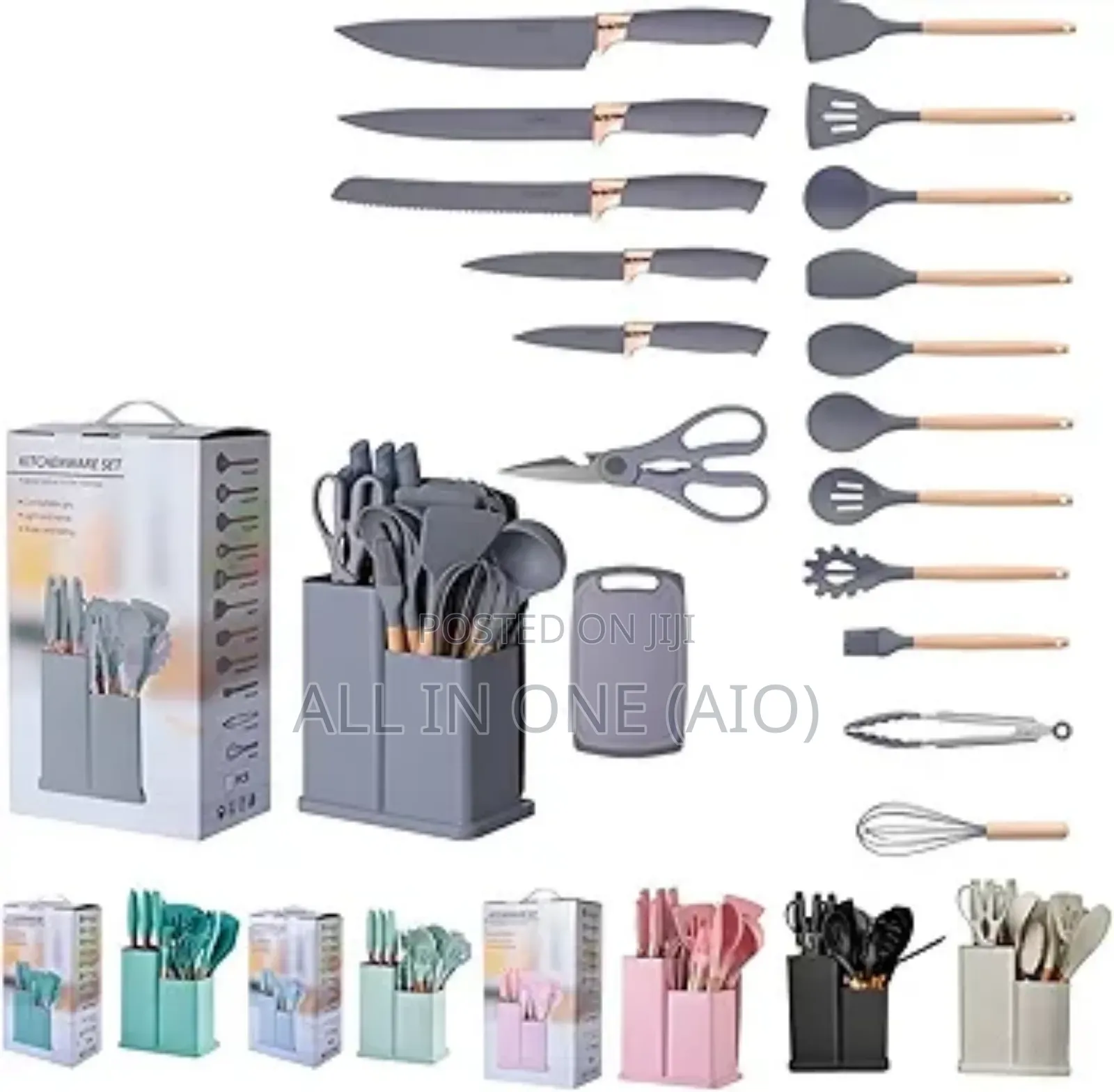 19pcs Silicone Kitchen Utensil Set