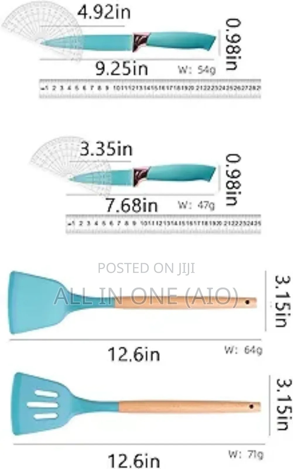 19pcs Silicone Kitchen Utensil Set