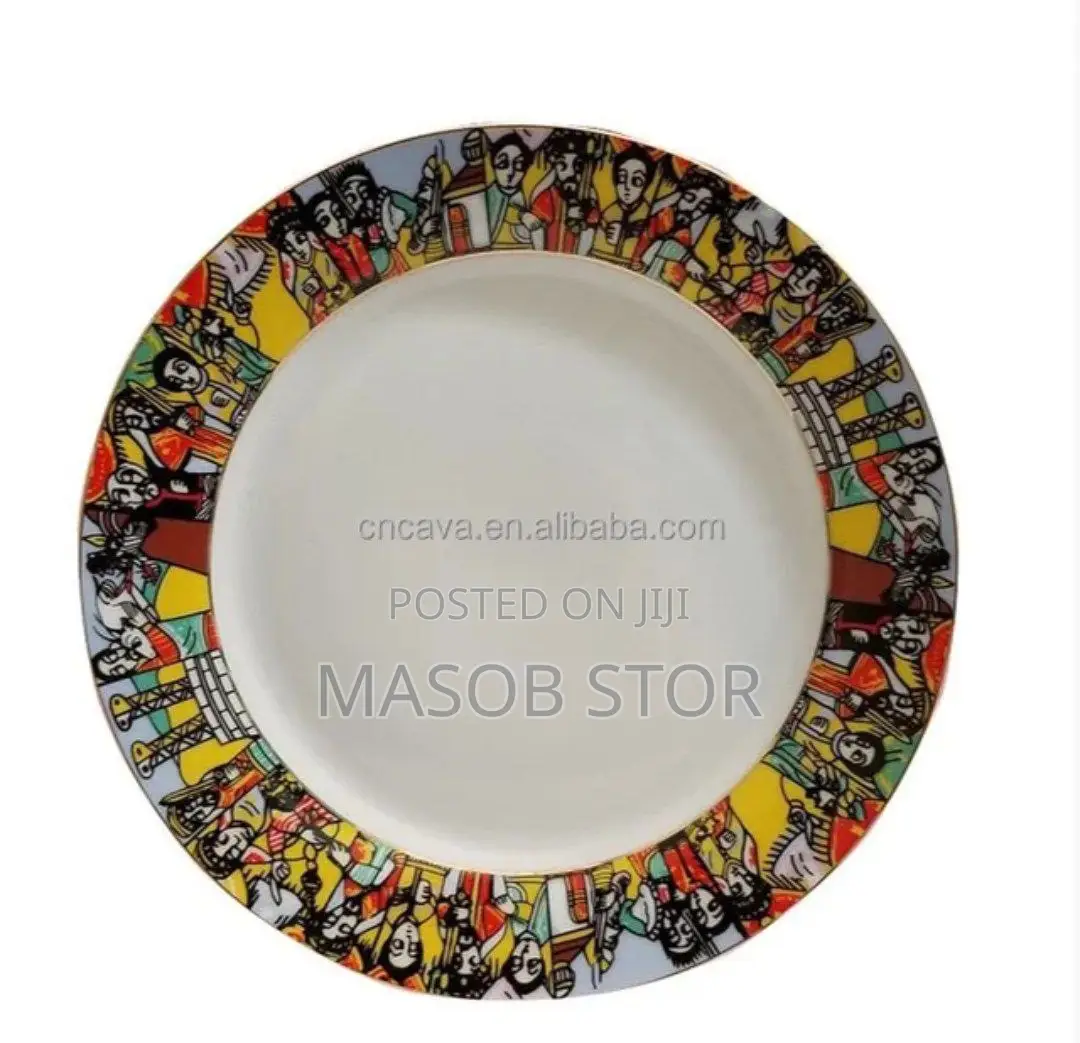 24pc Saba Dinner Ceramic Set/ የሳባ የመመገቢያ እቃዎች