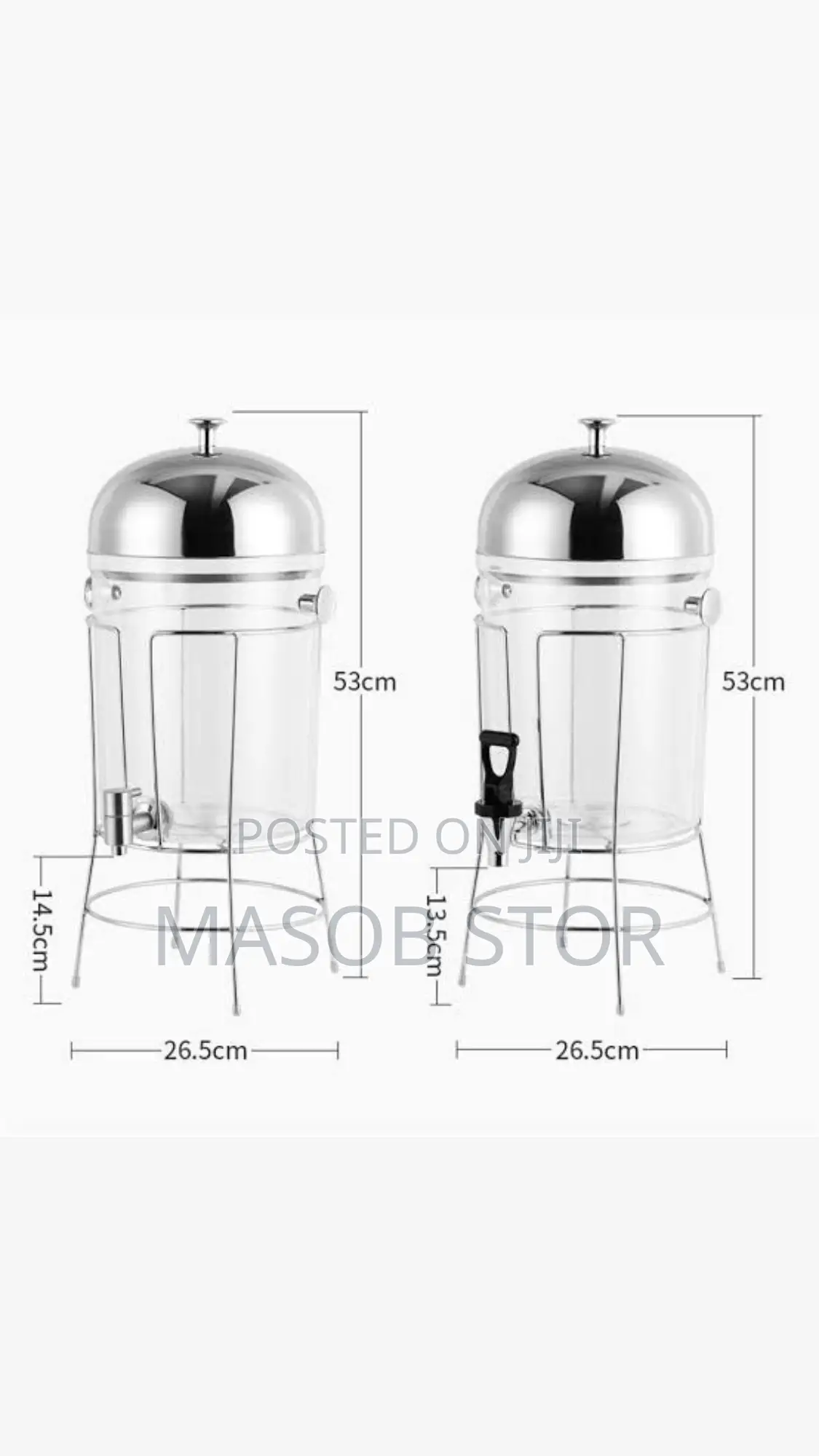 Juice and Beverage Dispenser /የጁስና መሰል ፈሳሽ መጠጦች ማቅረቢያ