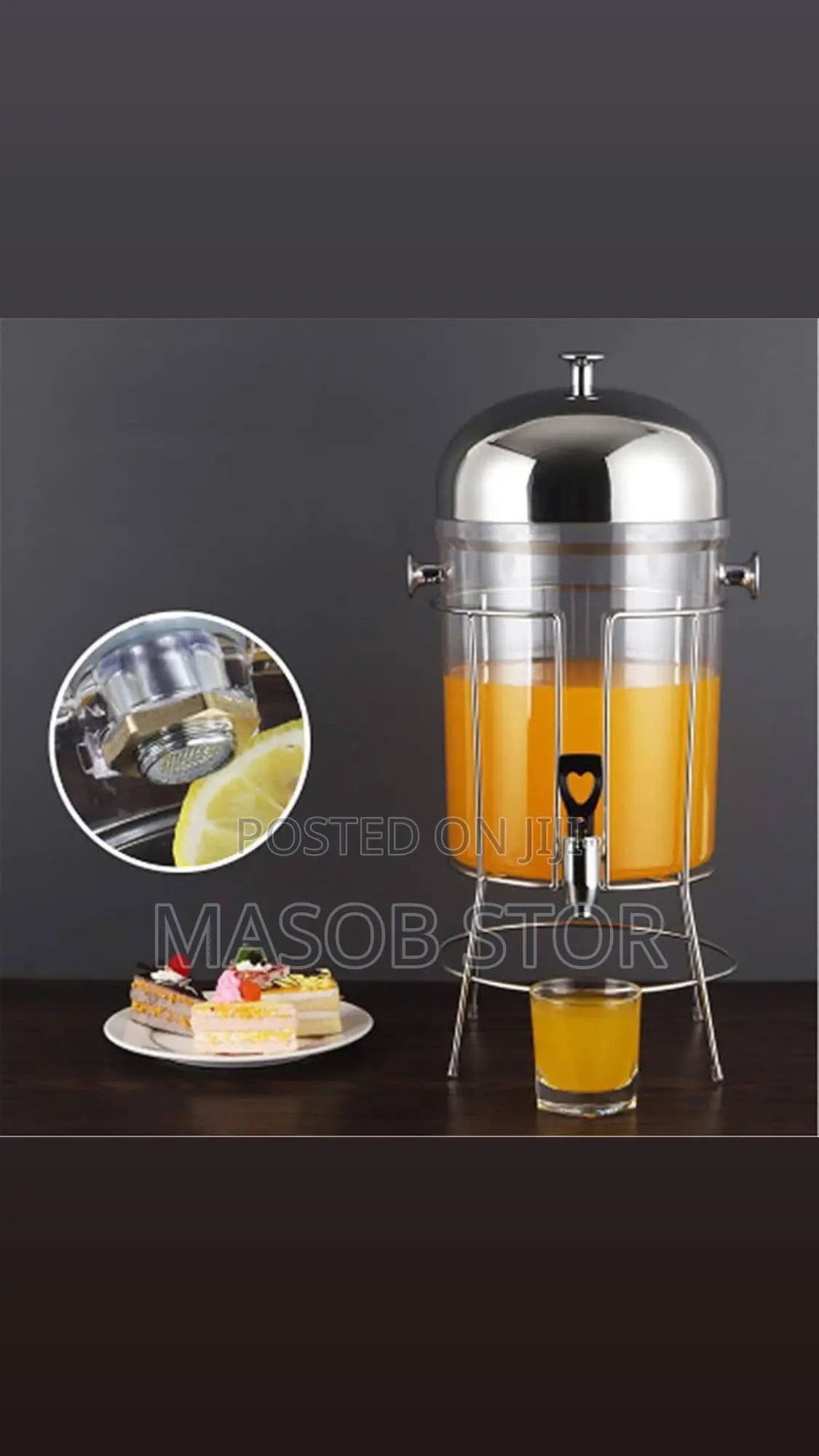 Juice and Beverage Dispenser /የጁስና መሰል ፈሳሽ መጠጦች ማቅረቢያ