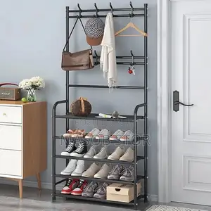 New Simple Floor Clothes Rack / የጫማ እና የልብስ ማስቀመጫ