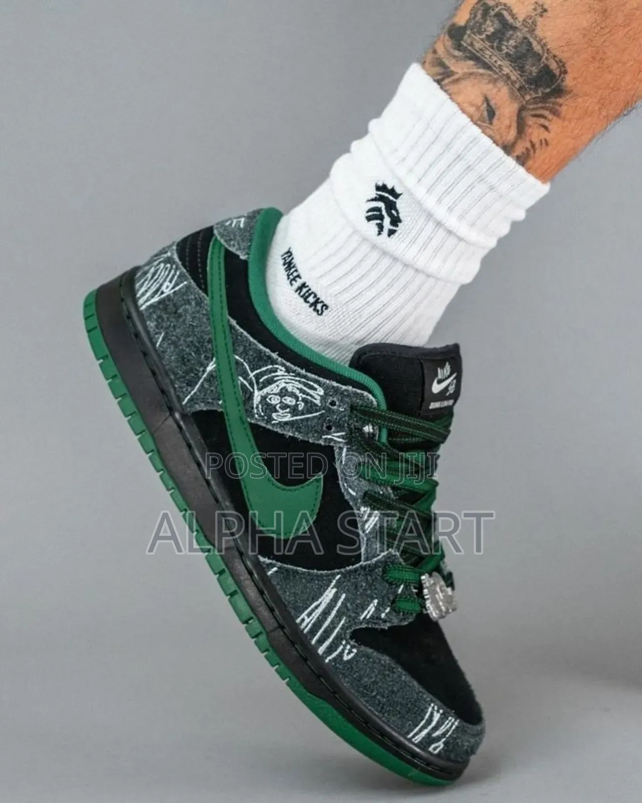 Skateboards Nike Sb Dunk Low Pro Anthracite and Gorge Green