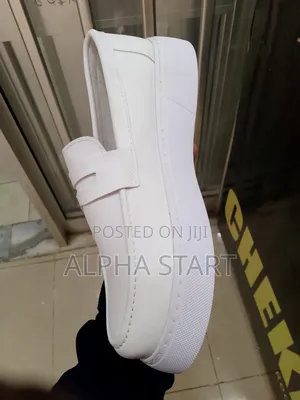 Chekich Flat Lather White Shoes for You Made in Turkey