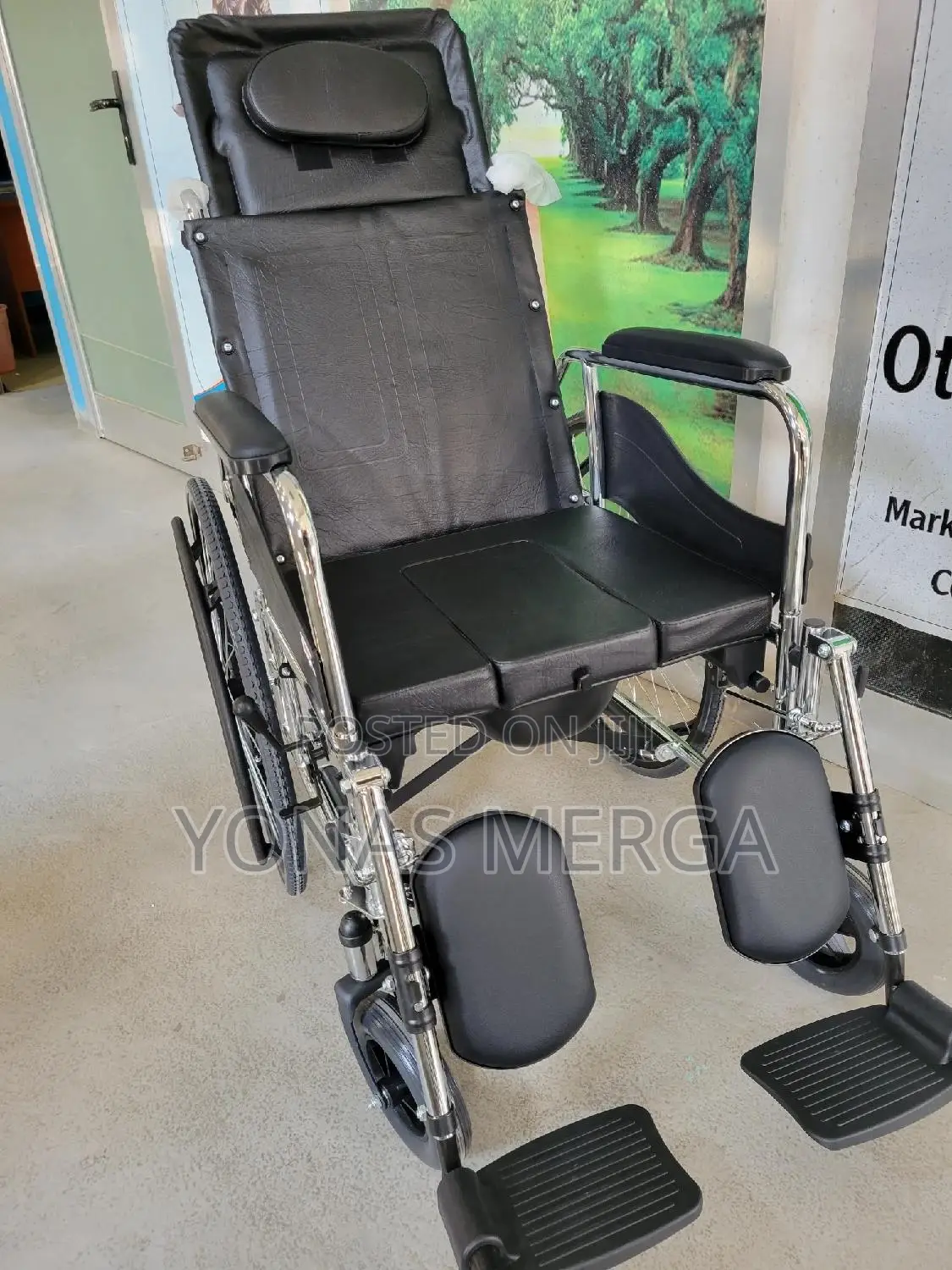 Reclining Wheelchair幣قdetachable Headrest٥艾wheelchair||Wheel