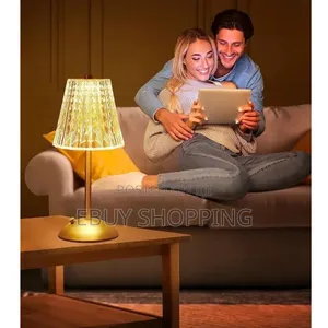 Photo - Modern Crystal Table Light –3 Brightness Levels for Any Room