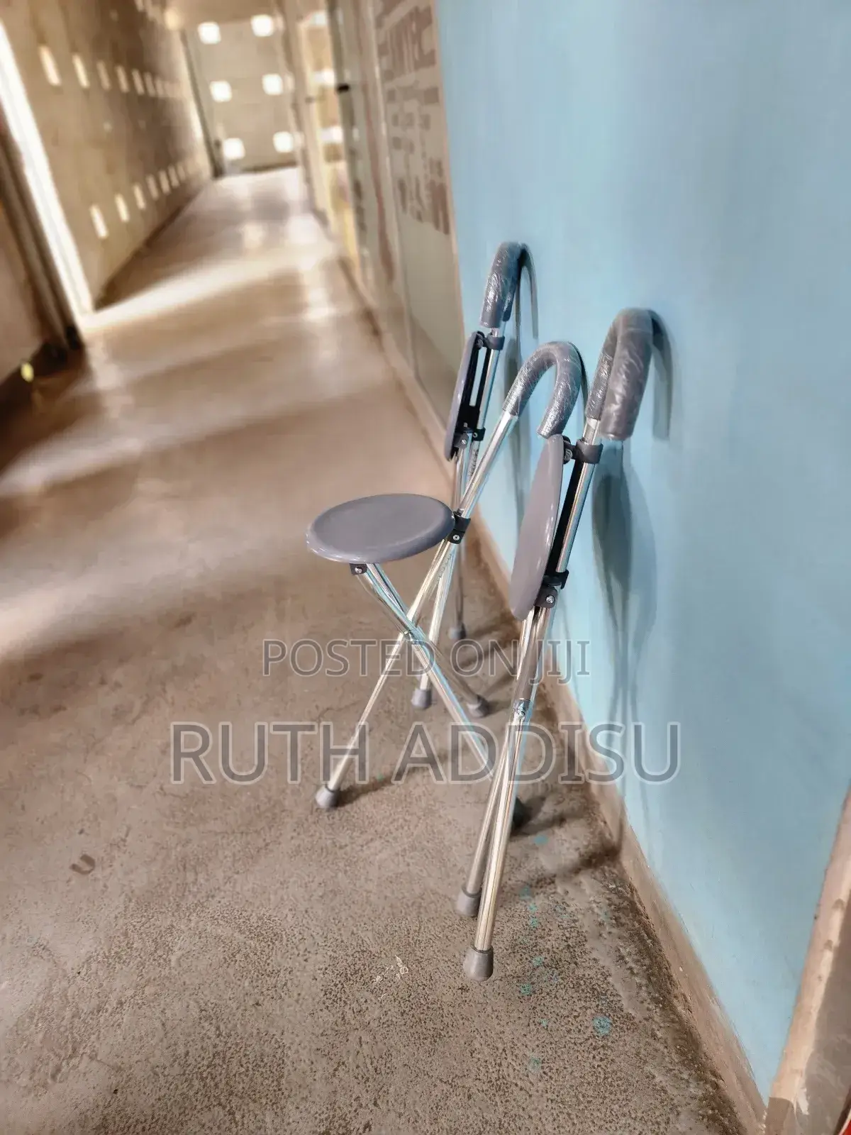 Cane Stick Almunium With Seat ከዘራ እና መቀመጫ Cane Stick With