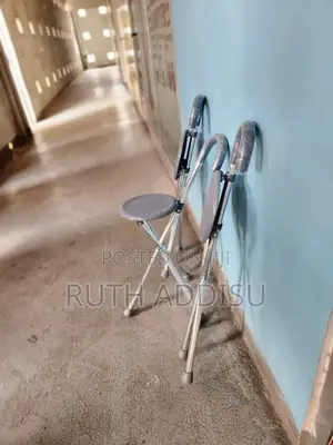 Photo - Cane Stick Almunium With Seat ከዘራ እና መቀመጫ Cane Stick With