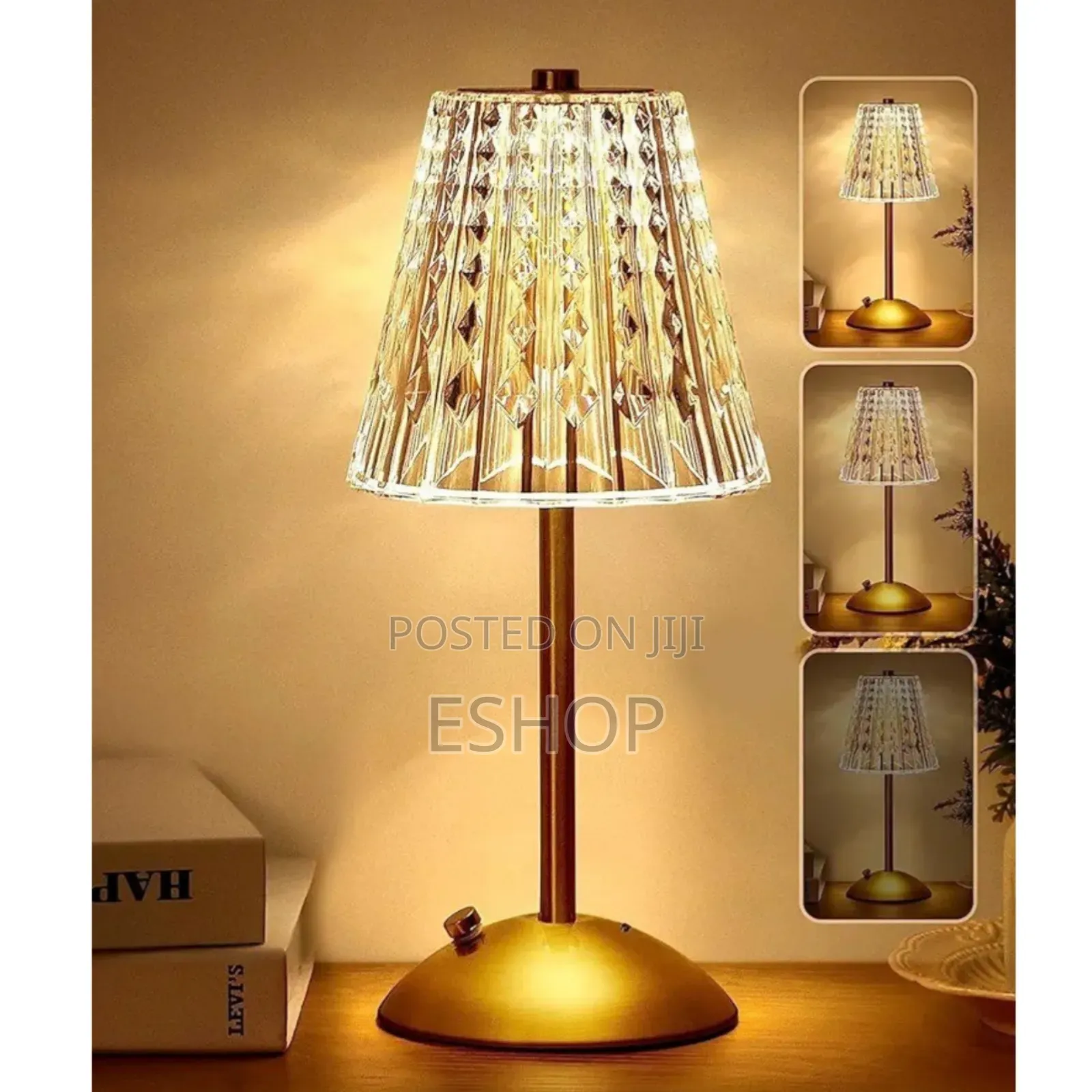 Sophisticated Crystal Desk Light – Usb Charging Stylish