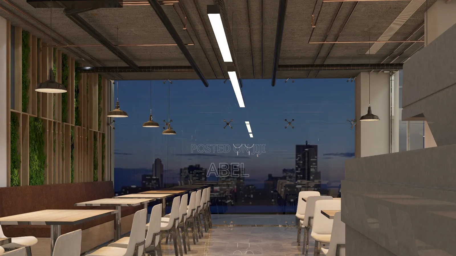 Burger Pizza House Interior Design