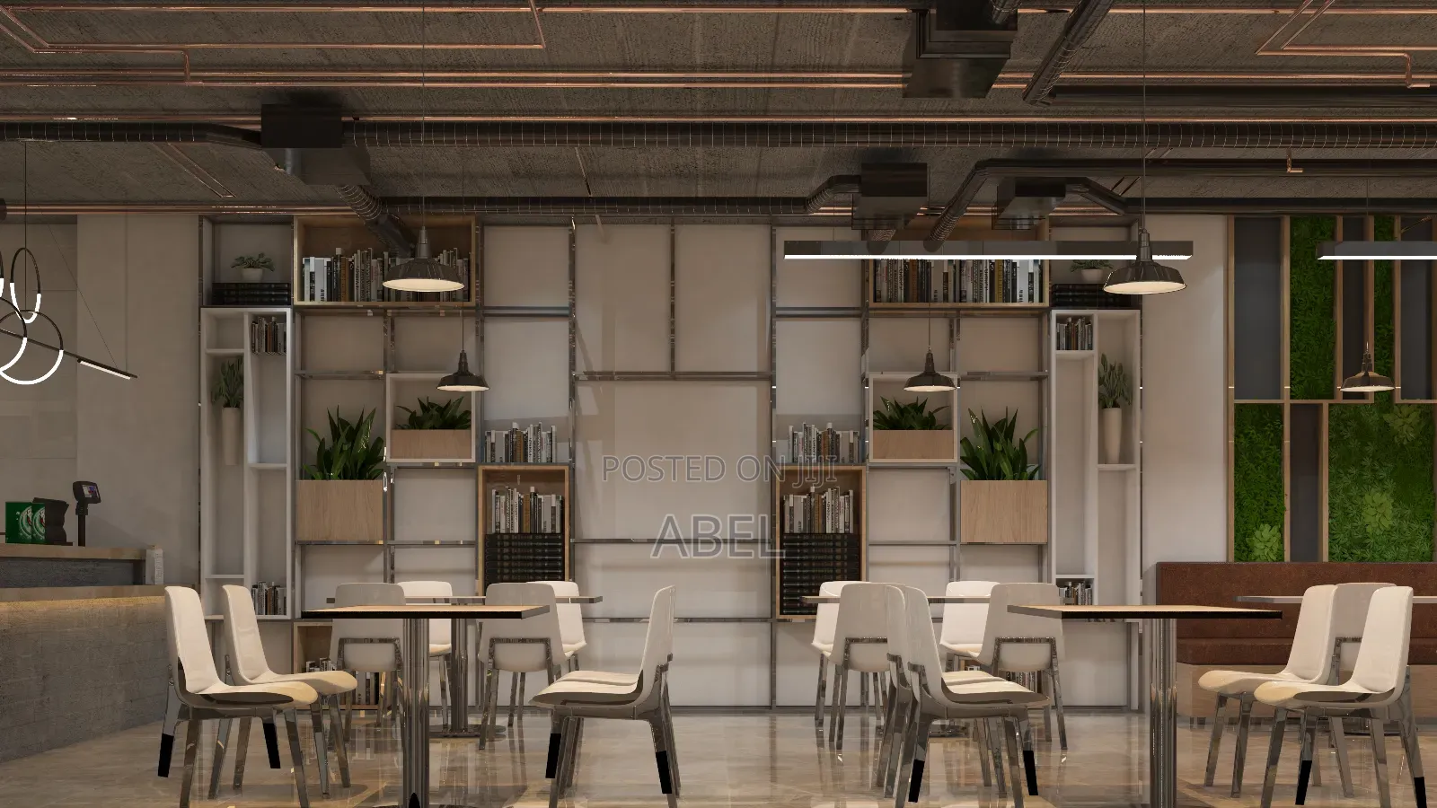 Burger Pizza House Interior Design