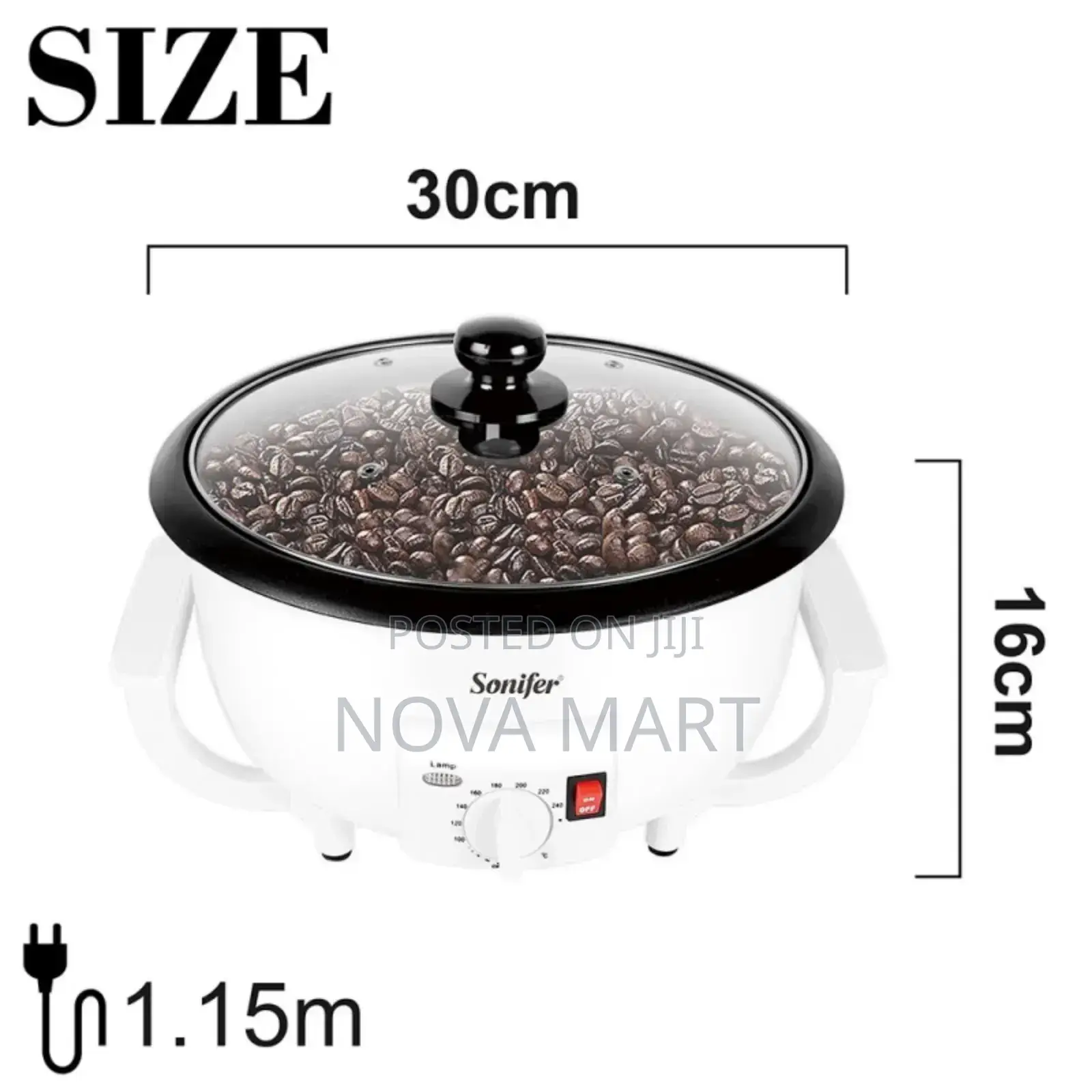 Sonifer Sf3544 Electric Coffee Bean Baked Roaster,