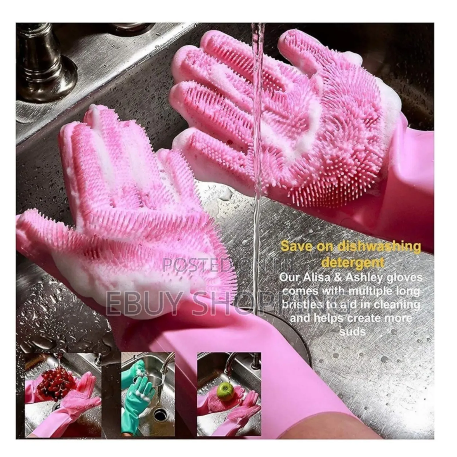 Multi-Purpose Silicone Gloves – Perfect for Home Car Wash