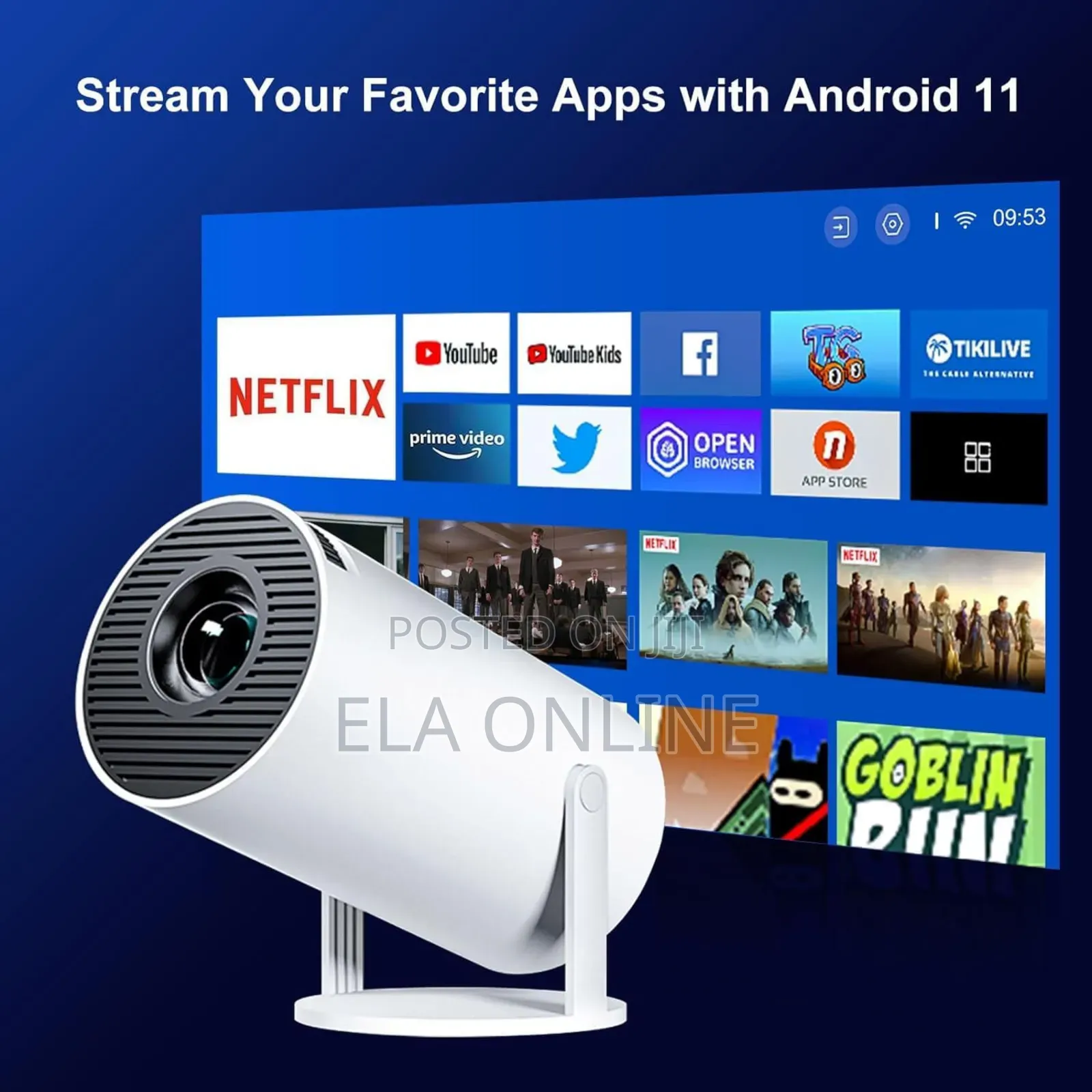 Smart Projector Wifi Bluetooth