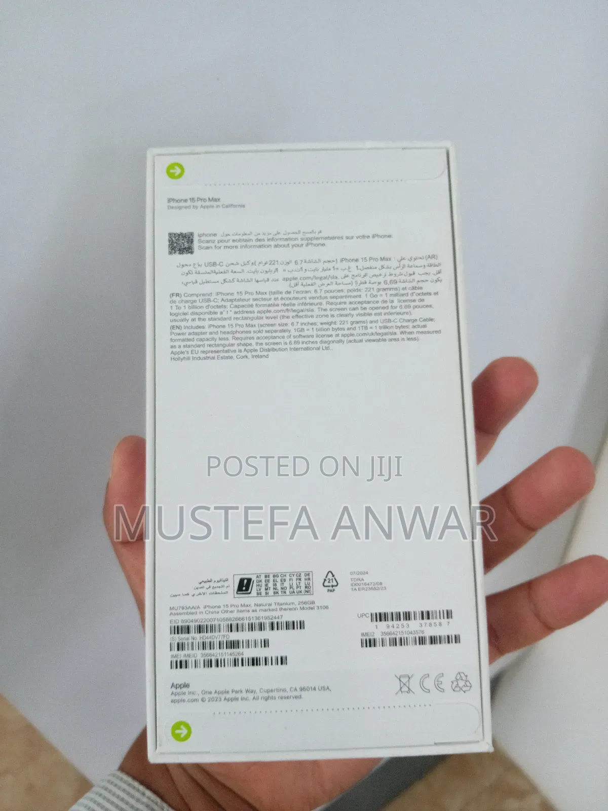 New Apple iPhone 15 Pro Max 256 GB