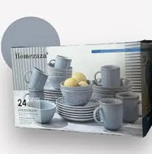 Photo - Homezaza 24-Piece Dinnerware Set – Elegant Dining