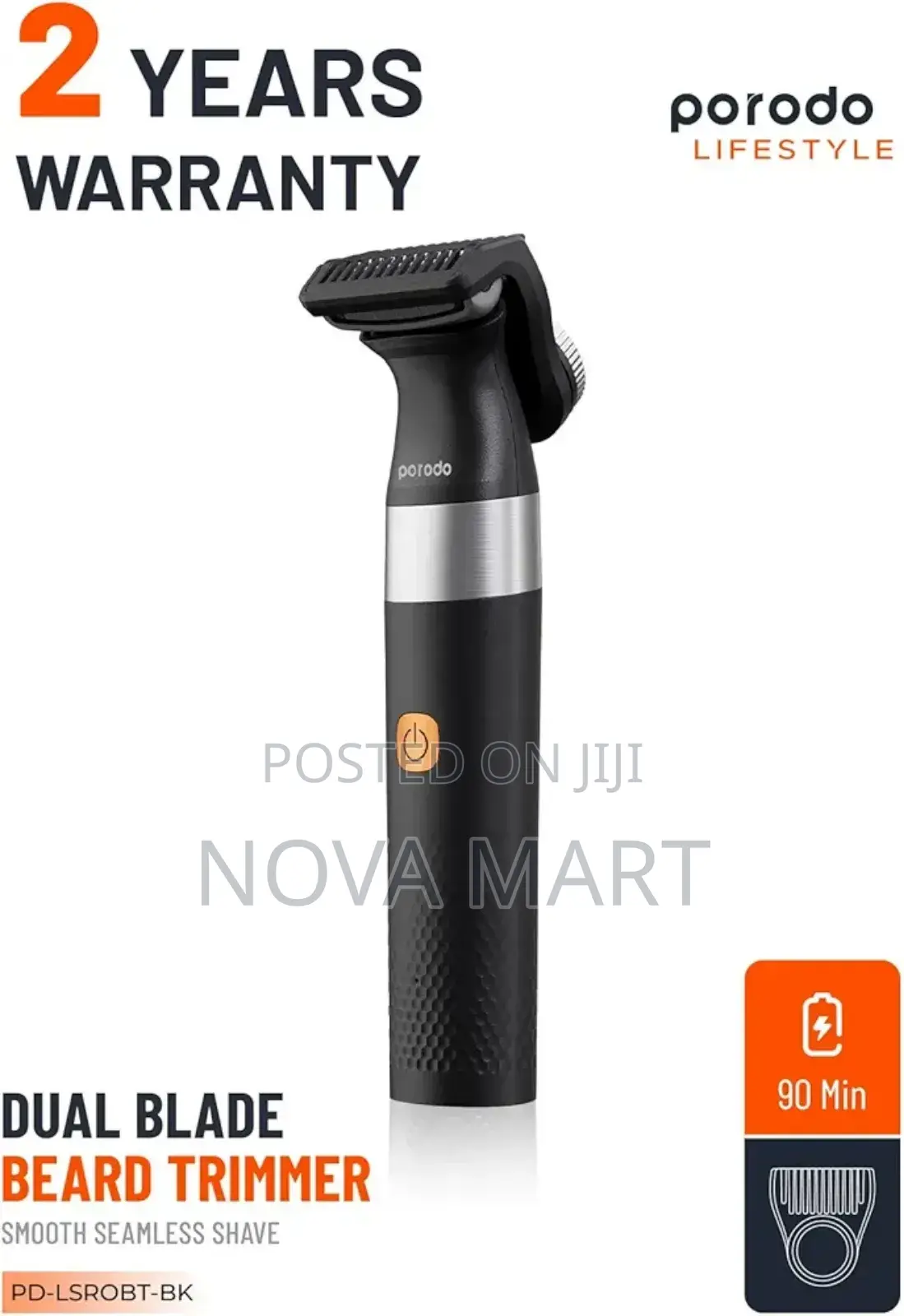 Porodo Lifestyle ቻርጅ ሚሞላ የሚችል ባለሁለት - Blade Beard